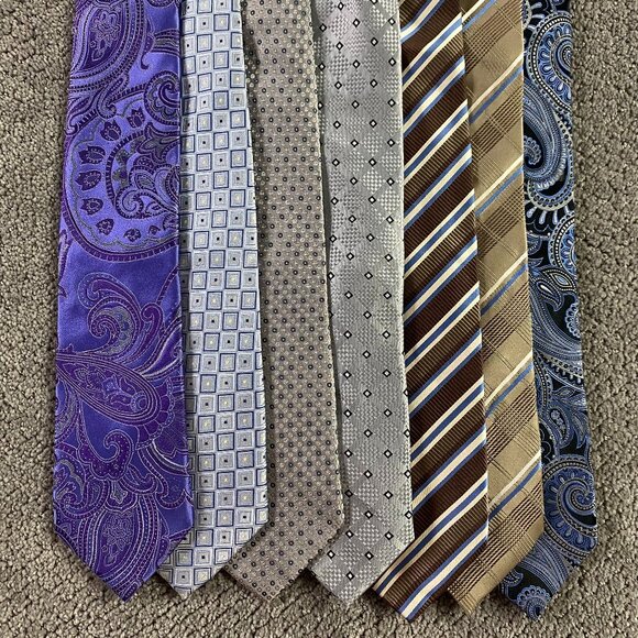 Lot of 7 Donald Trump Signature Collection Ties Necktie Tie Silk - Picture 1 of 15